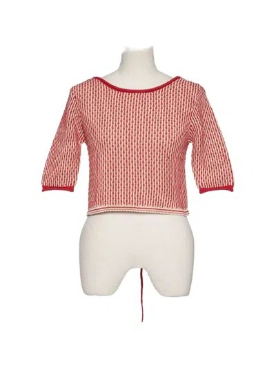 Muller Of Yoshiokubo Ripple Lace-up Short-sleeve Cardigan In Multi
