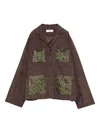 Muller Of Yoshiokubo Sequin-embellished Jacket In Brown