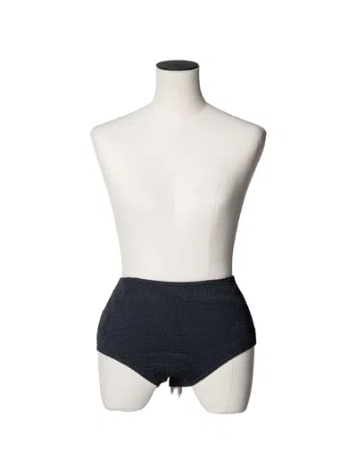 Muller Of Yoshiokubo Shirred Bikini Bottoms In Black