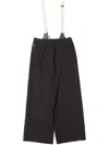 Muller Of Yoshiokubo Suspender Trousers In Black