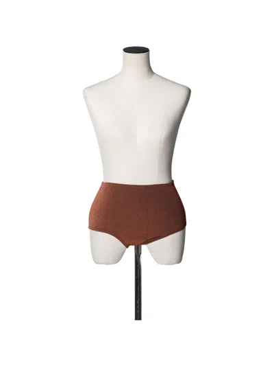 Muller Of Yoshiokubo Terra Bikini Shorts In Brown
