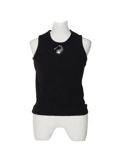 Muller Of Yoshiokubo Twist-detail Tank Top In Black