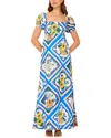 Multi Esea Linen-blend Maxi Dress
