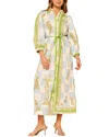 Multi Esea Linen-blend Midi Dress In