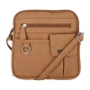 Multi Sac North/south Zip Around Crossbody Bag In Brown