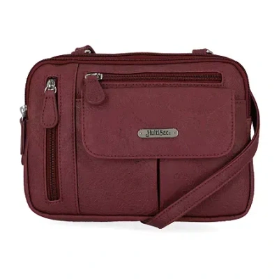 Multi Sac Zippy Crossbody Bag In Red