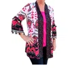 Multiples 3/4 Flounce Sleeve Cardigan In White In White