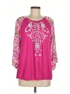 Multiples 3/4 Sleeve Blouse In Pink