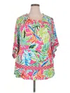 Multiples 3/4 Sleeve Blouse In Multi