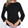 Multiples Stay Here Top In Black In Black