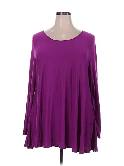 Pre-owned Multiples 3/4 Sleeve T-shirt In Purple