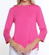 Multiples Sally Top In Fuchsia In Pink