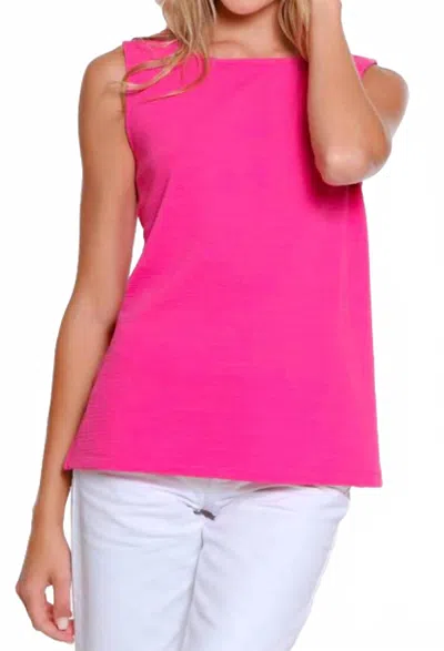 MULTIPLES BASIC COOLING TANK TOP IN FUCHSIA