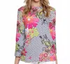 Multiples Chevron Embellished Top In Multi In Multi