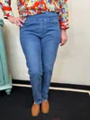 Multiples Denim Pants In Medium Wash In Multi