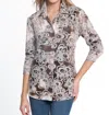 Multiples Get In Line Top In Brown In Brown