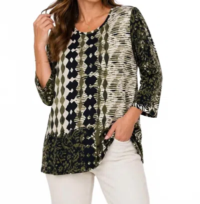 Multiples Hadley Scoop Neck Top - Plus In Multi