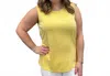 Multiples High Neck Tank Top In Yellow In Yellow