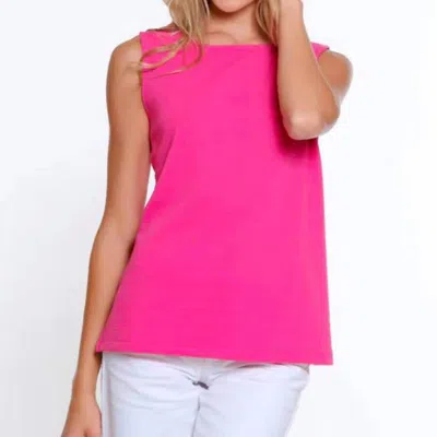 Multiples I'm Ready Tank Top In Fuchsia In Pink