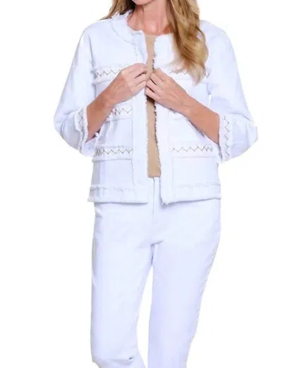 Multiples I'm Taken Jacket In White