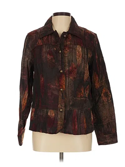 Pre-owned Multiples Jacket In Brown