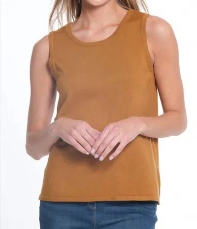 Multiples Life's A Dance Tank In Brown Brown