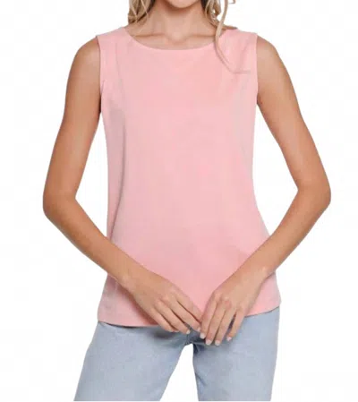 Multiples Lightweight Scoop Neck Tank Top In Blush