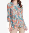 Multiples Mesh Tunic With Matching Tank -plus In Multi Color In Multi