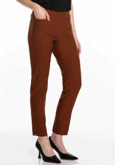 Multiples Pm Pull-on Ankle Pants In Dot Multi