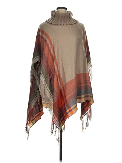 Pre-owned Multiples Poncho In Brown