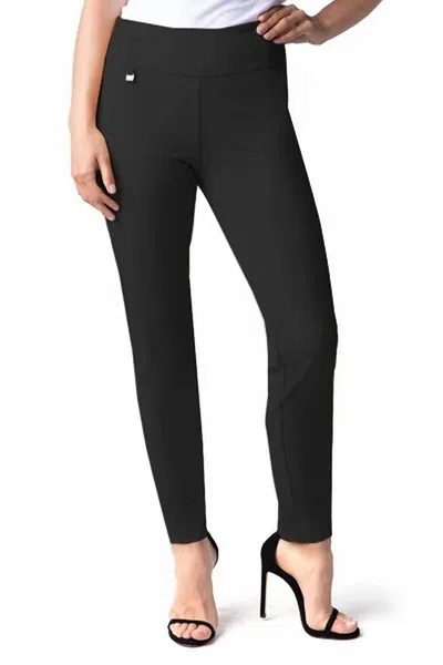 Multiples Pull On Ease-y-fit Pant In Black