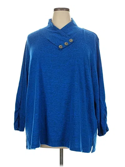 Pre-owned Multiples Pullover Sweater In Blue