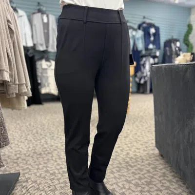 Multiples Relaxed Leg Ankle Pant - Plus In Black