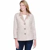 Multiples Reversible Quilted Jacket In Soft White In Neutral
