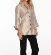 Multiples Rising Horizon Shirt In Honey In Gold