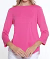 Multiples Sally Top In Fuchsia In Pink