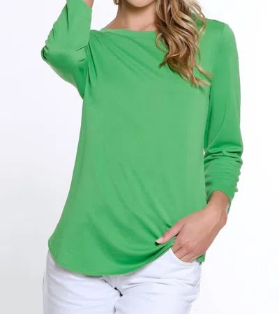 Multiples Sally Top In Kelly Green