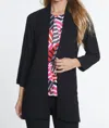 Multiples Cifron Set In Kimono Cardigan In Black In Black