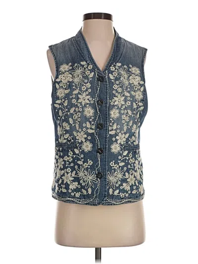 Pre-owned Multiples Sleeveless Blouse In Blue