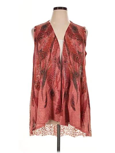 Pre-owned Multiples Sleeveless Blouse In Red