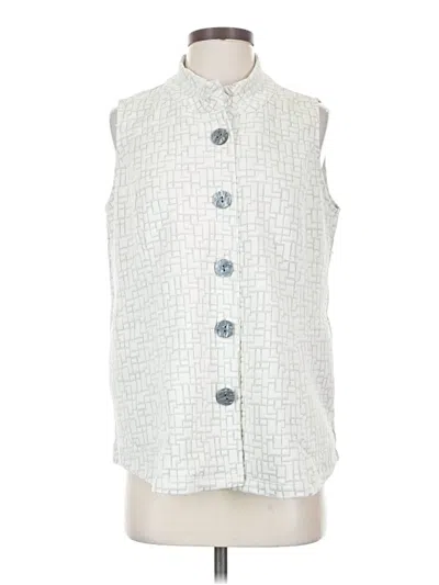 Pre-owned Multiples Sleeveless Blouse In Silver