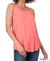 Multiples Sleeveless Tank Top In Orange In Pink