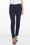 Multiples Solid Narrow-leg Pants In Midnight In Multi