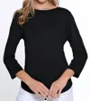 Multiples Stay Here Top In Black In Black