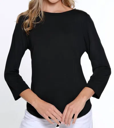 Multiples Stay Here Top In Black