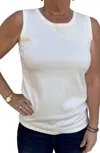 Multiples Sweater Tank Top In Winter White In White