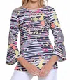 Multiples Thinking About You Top In Black Multi In Multi