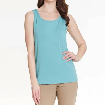 Multiples Trip Tank In Deep Seafoam In Blue