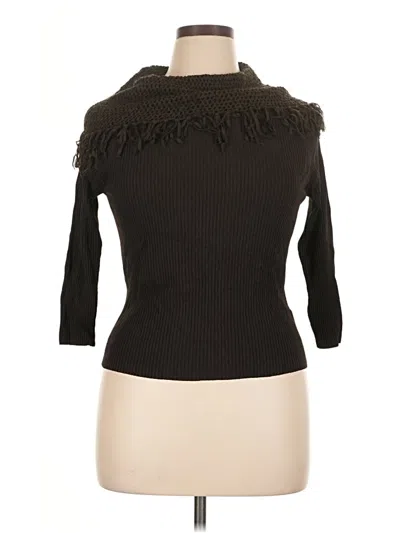 Pre-owned Multiples Turtleneck Sweater In Black