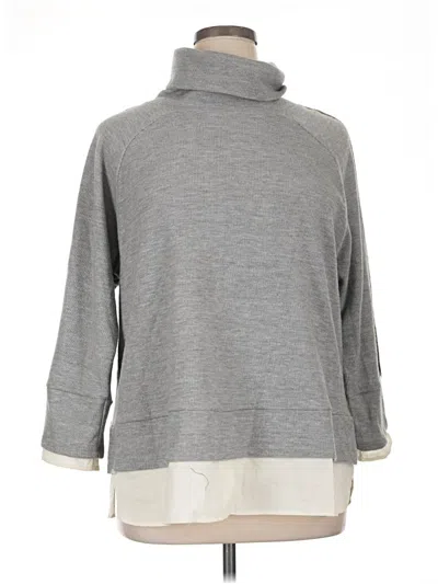 Pre-owned Multiples Turtleneck Sweater In Gray